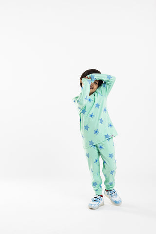 Shining Stars Co-Ord Set in Mint Green - Unisex